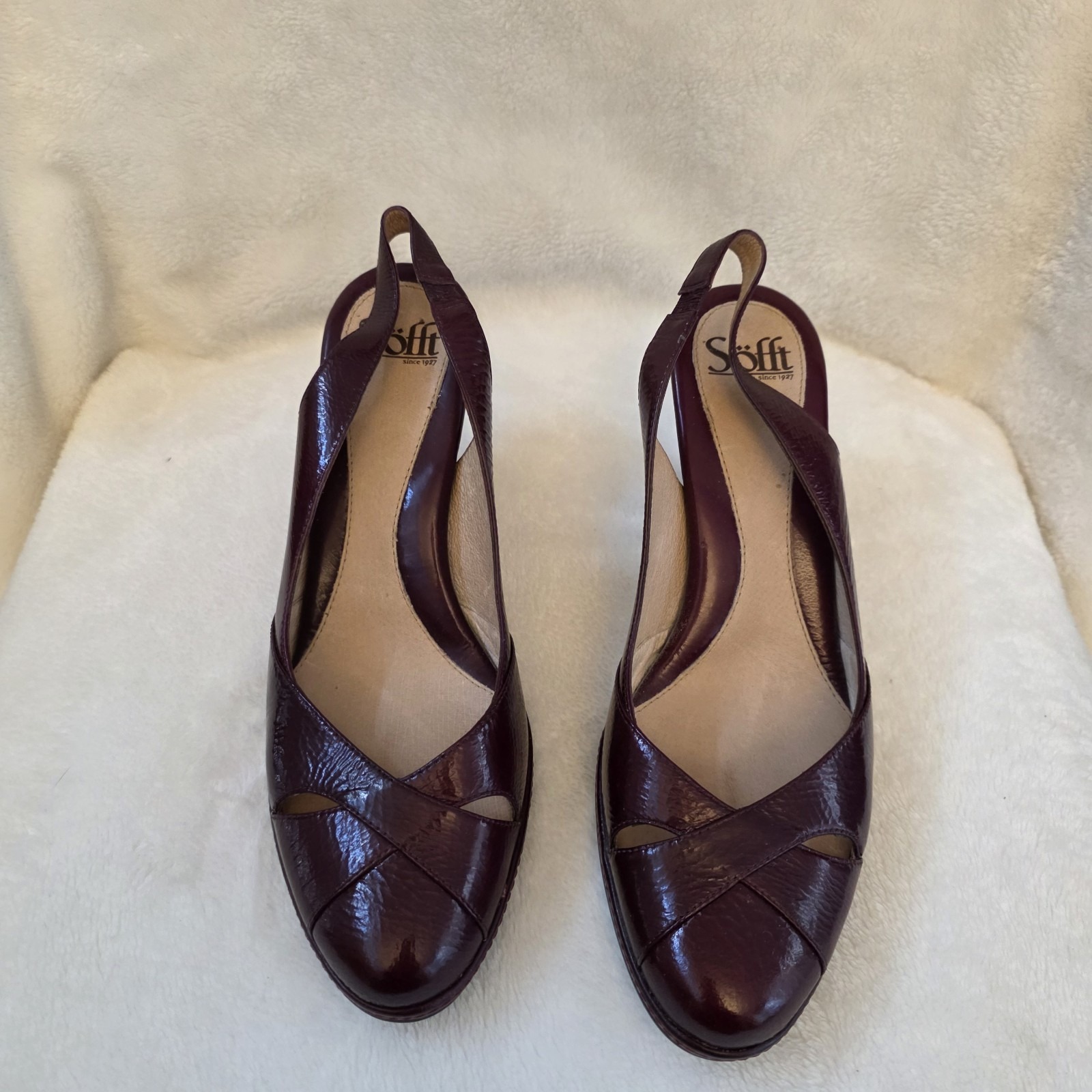 Sofft Georgia Red Leather Pumps Women's Heals Us Size 10 Euro 42